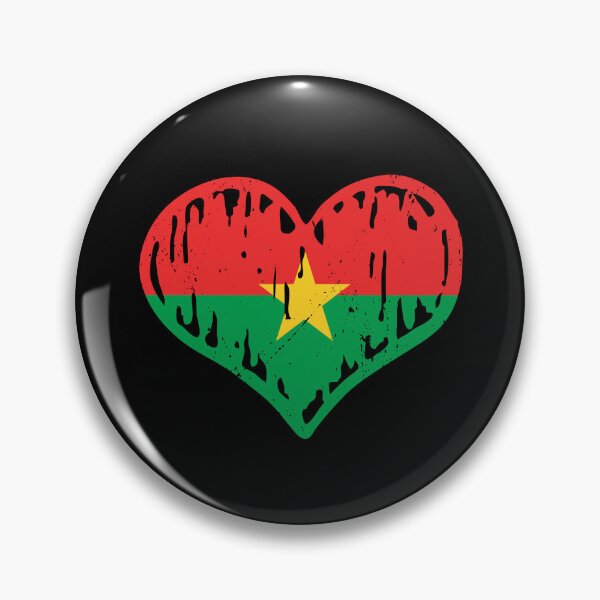 Item preview, Burkina Faso Flag Heart Love designed and sold by rafaeltto.