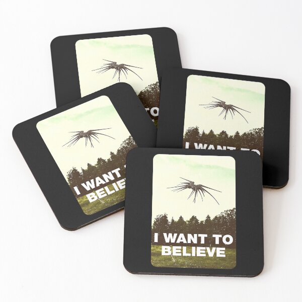 Item preview, I Want to Belive - UFO - Black - Sci-Fi designed and sold by Fenay Designs.