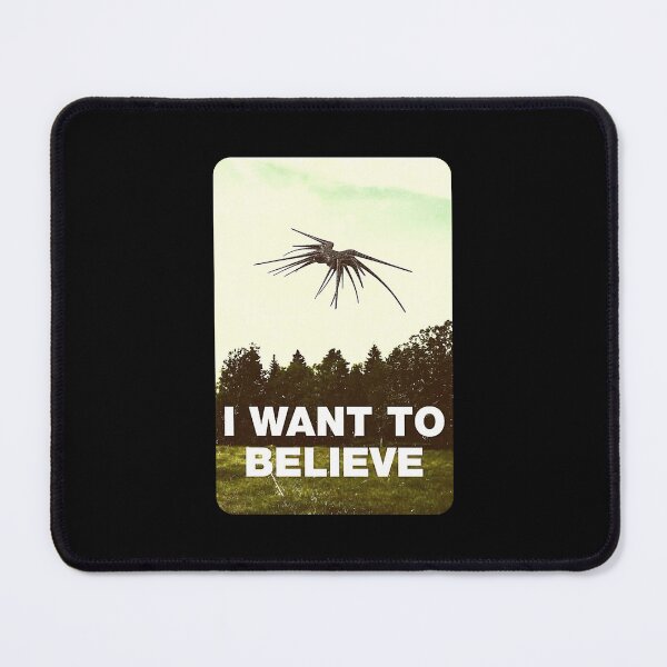 Item preview, I Want to Belive - UFO - Black - Sci-Fi designed and sold by Fenay Designs.