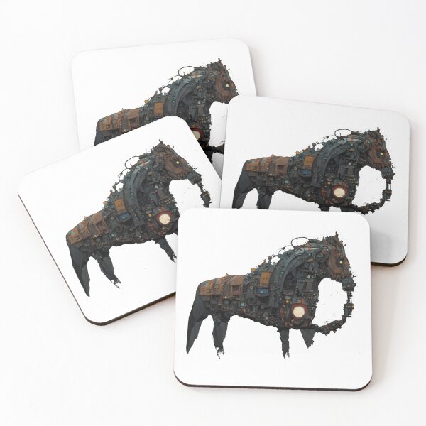 Item preview, Steampunk Horse designed and sold by Sophos-AI-Art.