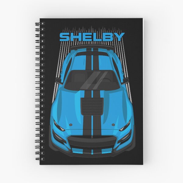 Item preview, Ford Mustang Shelby GT500 2020-2021 - Velocity Blue - Black Stripes  designed and sold by KathleenR67443.