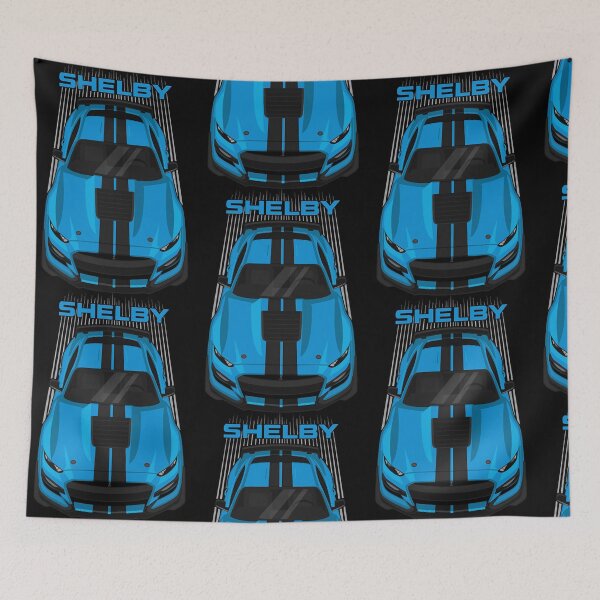 Item preview, Ford Mustang Shelby GT500 2020-2021 - Velocity Blue - Black Stripes  designed and sold by KathleenR67443.
