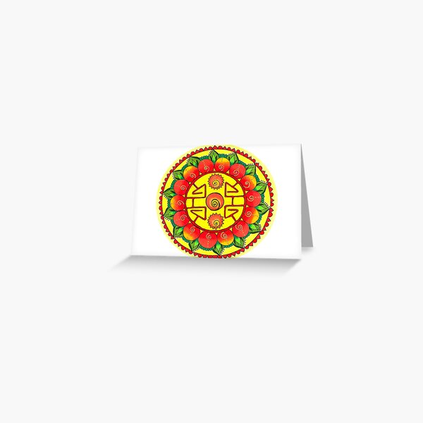 Intention Mandala: Abundance Greeting Card