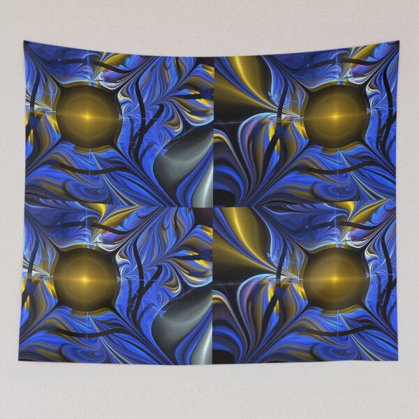 Item preview, Cerulean Yellow Swirls designed and sold by KimSyOk.
