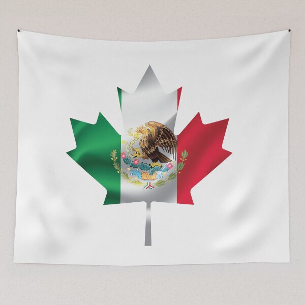 Item preview, Mexican Canadian Pride Flag designed and sold by RahallusNtx.