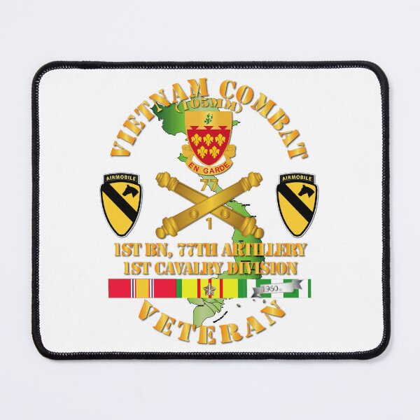 Item preview, Army - Vietnam Combat Veteran w 1st Bn 77th Artillery DUI - 1st Cav Div - V1 designed and sold by Military Insignia Products.