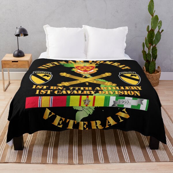 Item preview, Army - Vietnam Combat Veteran w 1st Bn 77th Artillery DUI - 1st Cav Div - V1 designed and sold by Military Insignia Products.