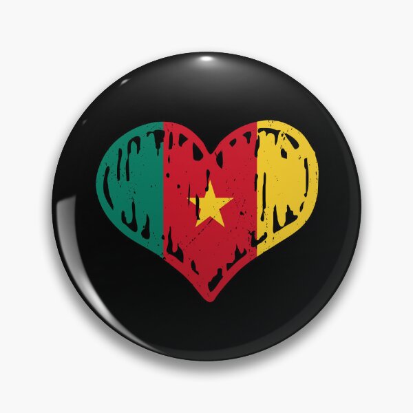 Item preview, Cameroon Flag Heart Love designed and sold by rafaeltto.