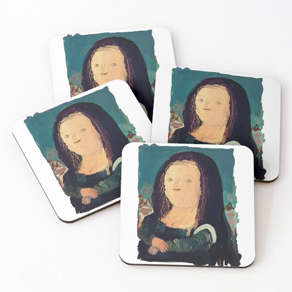 Item preview, Monalisa in my eyes neo-expressionism painting  designed and sold by KARTICK DUTTA.