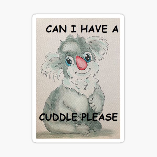 Koala Cuddle Stickers for Sale | Redbubble