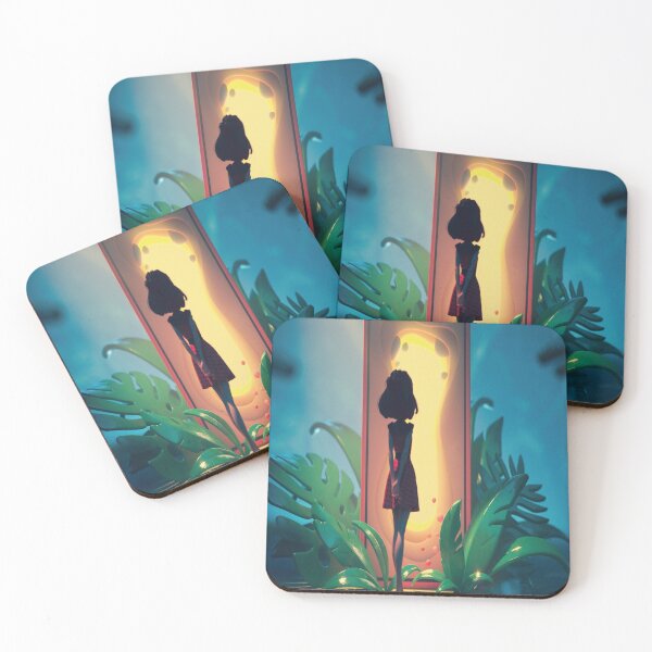 Item preview, Young Girl Looks At The Magic Gate designed and sold by WordsGamersUse.