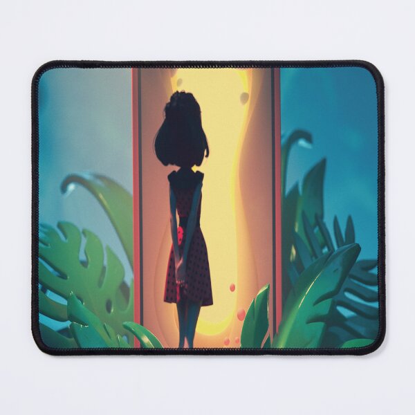 Item preview, Young Girl Looks At The Magic Gate designed and sold by WordsGamersUse.