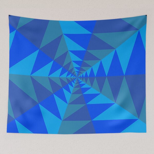 Item preview, Blue/Green Concentric Tiling designed and sold by brutal-world.