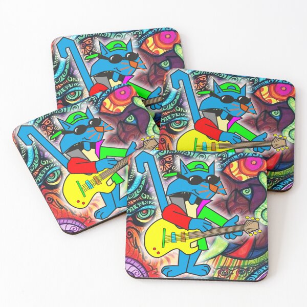 Item preview, Psychedelic cat designed and sold by GibaCartum.