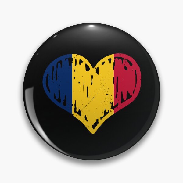 Item preview, Chad Republic Flag Heart Love designed and sold by rafaeltto.