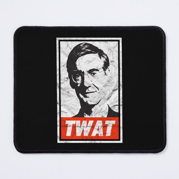 Item preview, Rees-Mogg Twat (Black Worn Look) designed and sold by politicalamity.