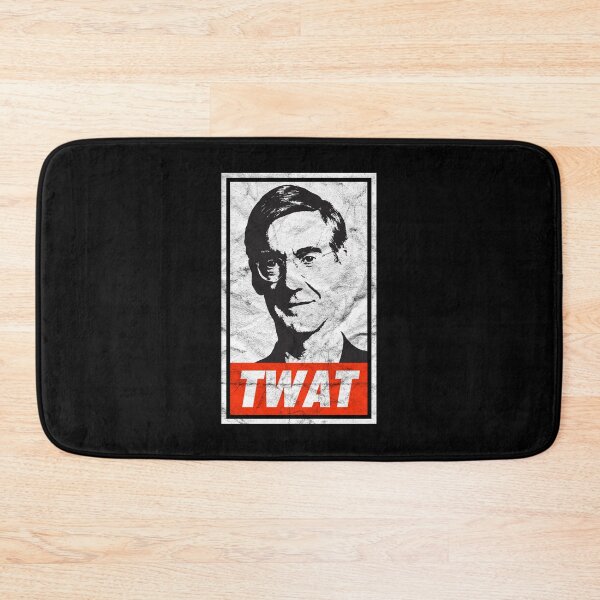 Item preview, Rees-Mogg Twat (Black Worn Look) designed and sold by politicalamity.