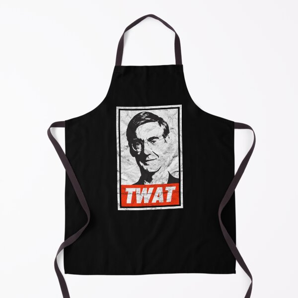 Item preview, Rees-Mogg Twat (Black Worn Look) designed and sold by politicalamity.