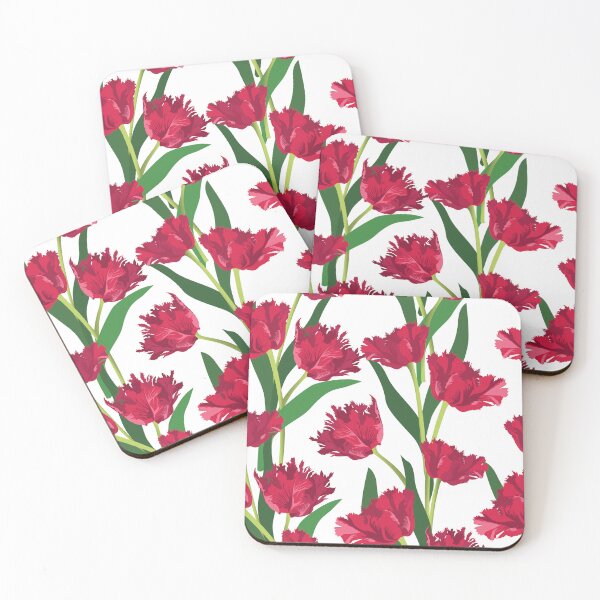 Item preview, Abstract tulips- summer floral pattern designed and sold by DesignsByDaddy.