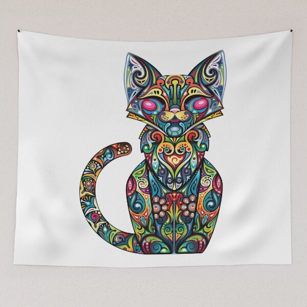 Item preview, Colorful Cat designed and sold by traumfaenger.