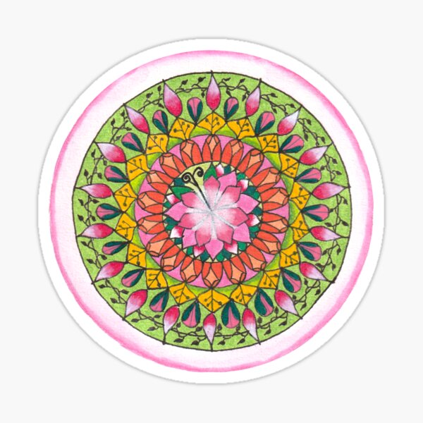 Intention Mandala: Healing Sticker