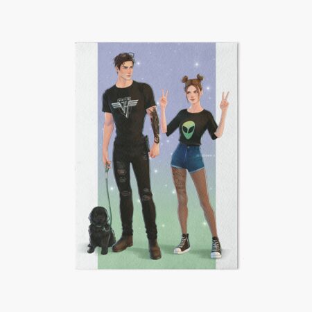 Luna and Donnelly. Art Board Print