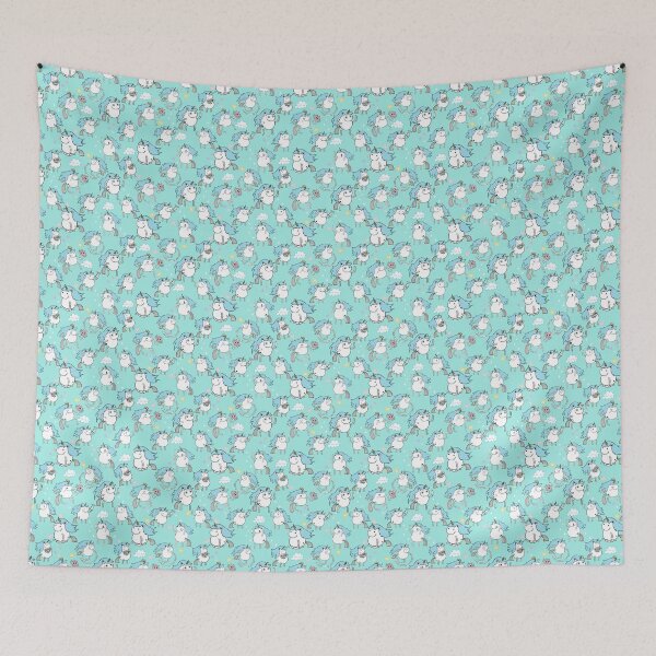 Item preview, Unicorn Party - Blue designed and sold by House Of Wonderland.