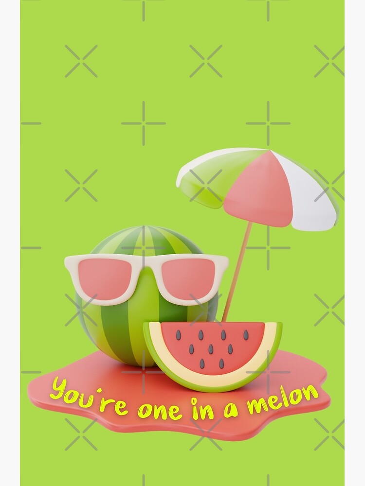 One in a Melon (Watermelon) Cap for Sale by designminds