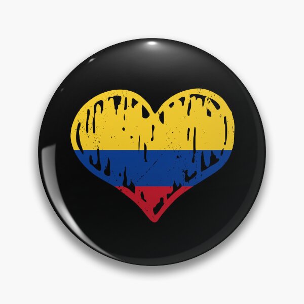 Artikelvorschau, Colombia Flag Heart Love entworfen und verkauft von rafaeltto.