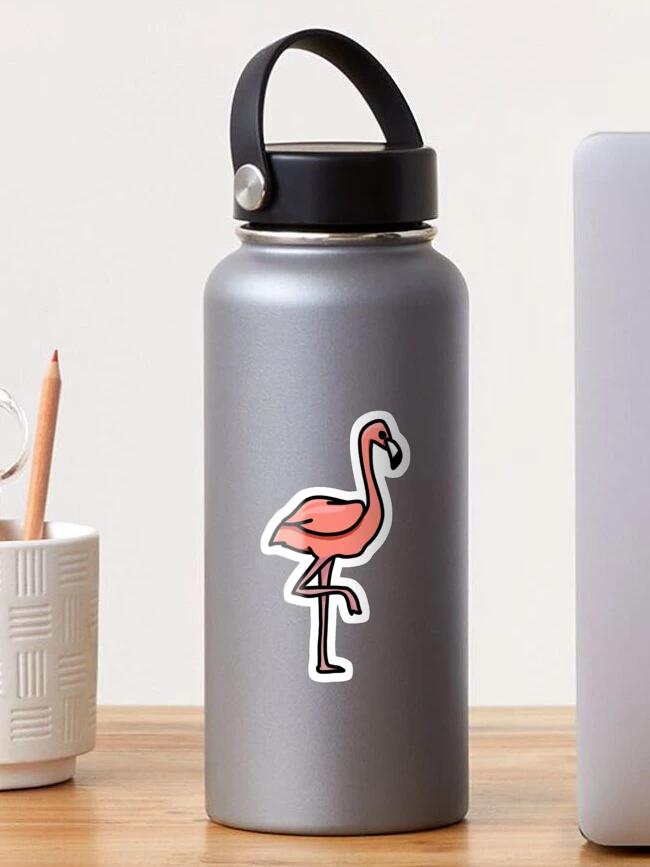 Thumbnail 1 of 3, Sticker, Flamingo designed and sold by Reeseworks.