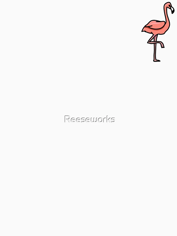 Aperçu 6 sur 6. Sweat à capuche épais avec l'œuvre Flamant créée et vendue par Reeseworks.