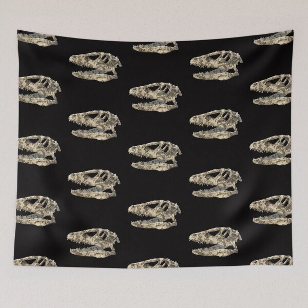 Item preview, T-rex skull with vintage flowers designed and sold by Proyecto Insólito.