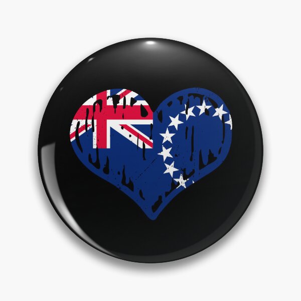Artikelvorschau, Cook Islands Flag Heart Love entworfen und verkauft von rafaeltto.
