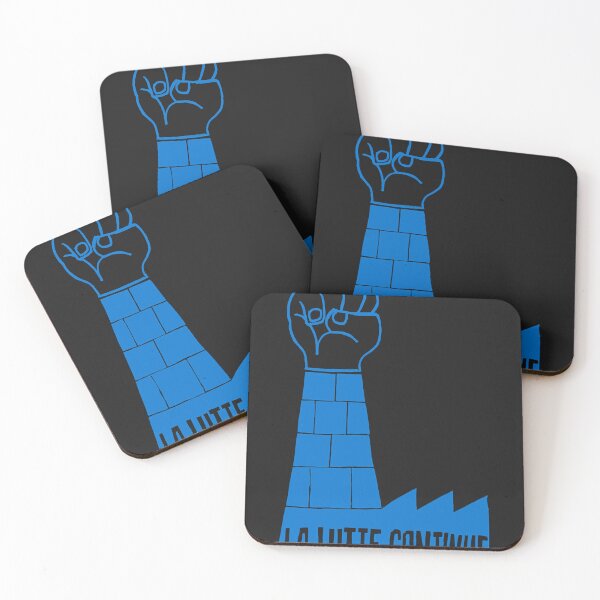 Item preview, Paris revolt, may  'la lutte continue' in blue designed and sold by Upchurch8.
