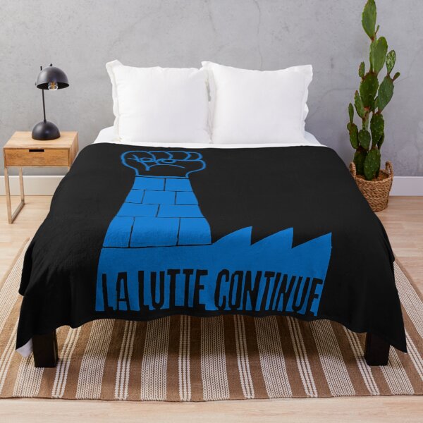 Item preview, Paris revolt, may  'la lutte continue' in blue designed and sold by Upchurch8.