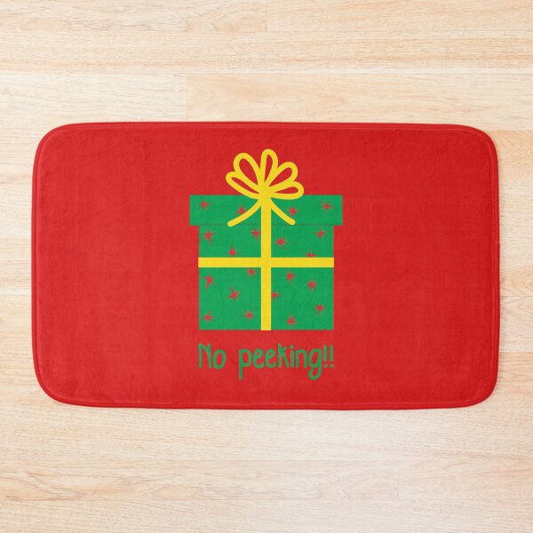 Item preview, Christmas green Present Gift Box with yellow Ribbon - No Peeking! designed and sold by FrancesPoff.