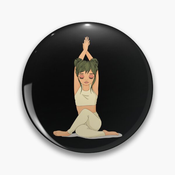 Item preview, half moon yoga pose                       designed and sold by BobbyWatkins.