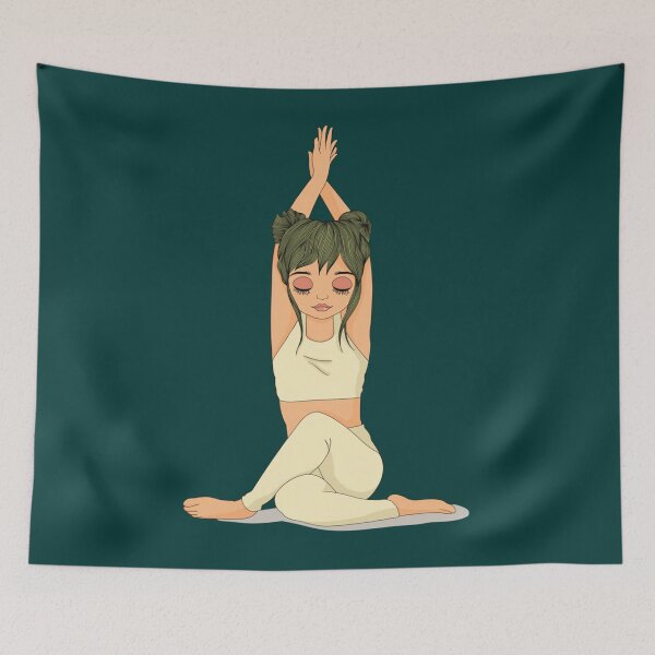Item preview, half moon yoga pose                       designed and sold by BobbyWatkins.