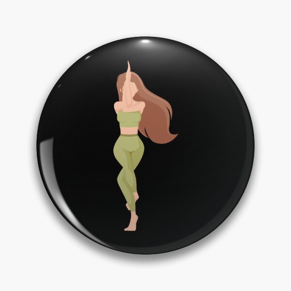 Item preview, half moon yoga pose                 designed and sold by BobbyWatkins.