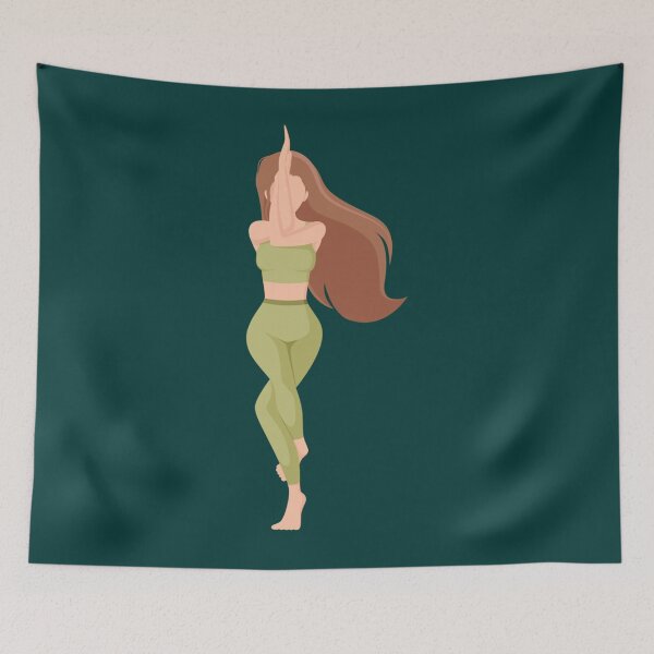 Item preview, half moon yoga pose                 designed and sold by BobbyWatkins.