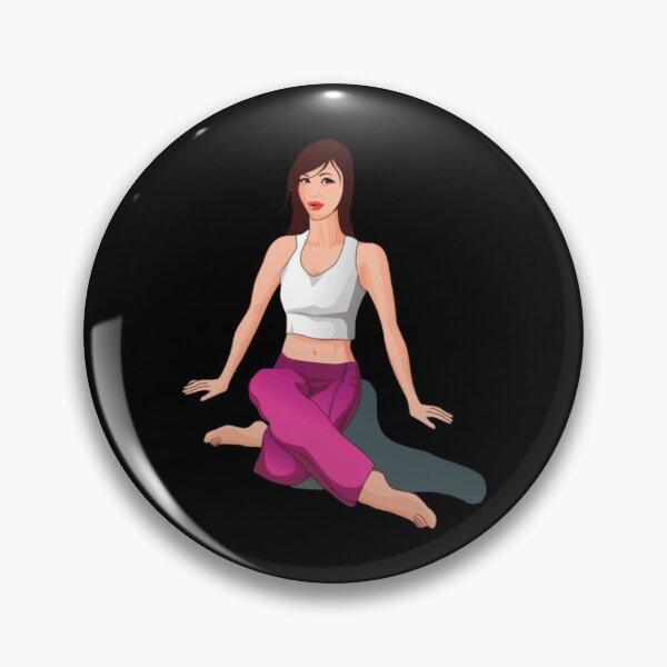 Item preview, Half moon yoga pose          designed and sold by BobbyWatkins.