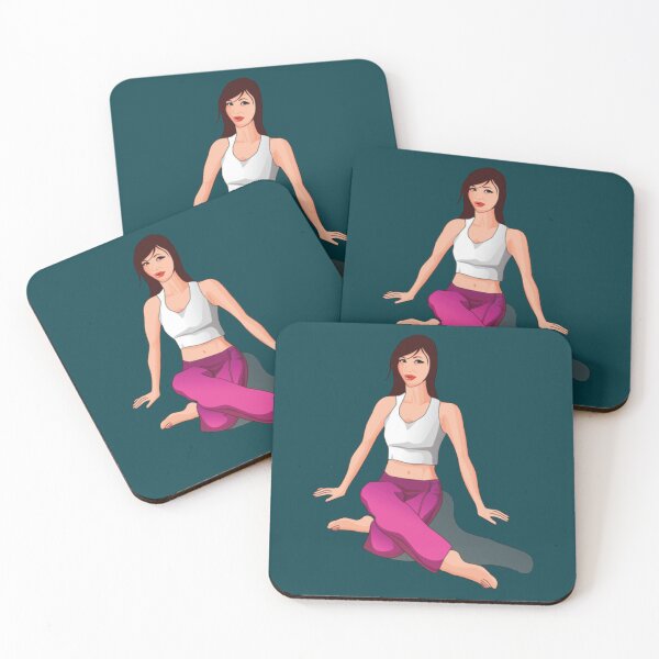 Item preview, Half moon yoga pose          designed and sold by BobbyWatkins.
