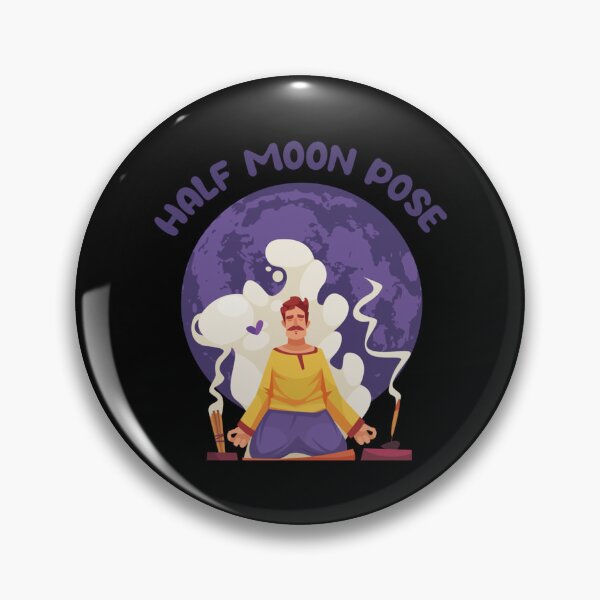 Item preview, Half moon yoga pose       designed and sold by BobbyWatkins.