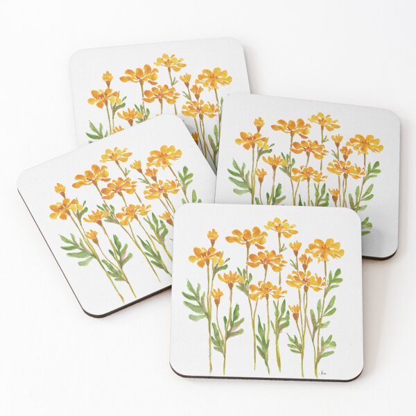 Item preview, Golden Marigold Flowers designed and sold by JRoseDesign.