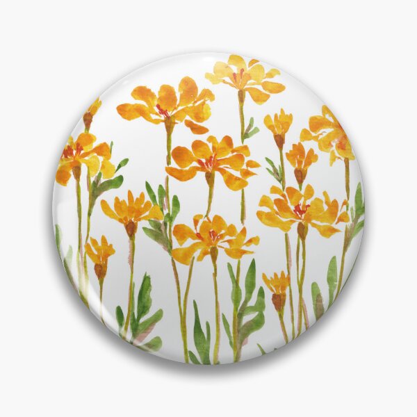 Item preview, Golden Marigold Flowers designed and sold by JRoseDesign.
