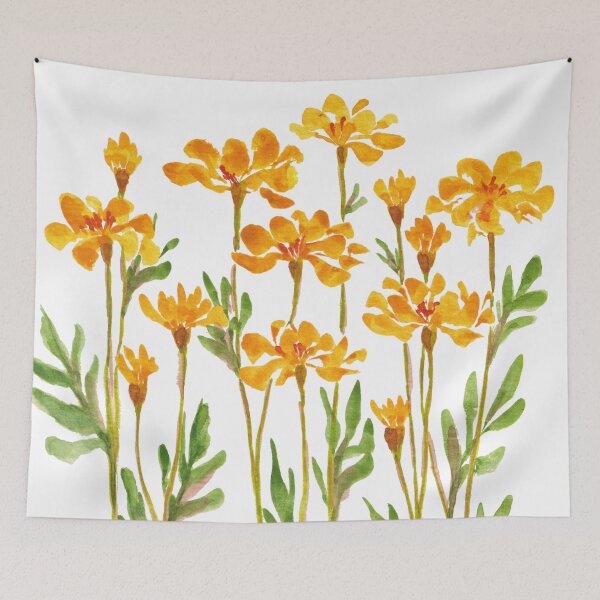 Item preview, Golden Marigold Flowers designed and sold by JRoseDesign.