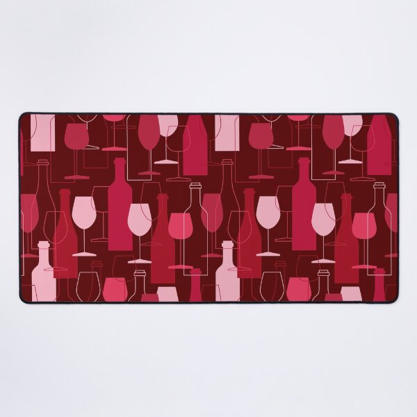 Artikelvorschau, Rotwein-Glas-Flaschen-Muster-Design entworfen und verkauft von Draculaura2009.