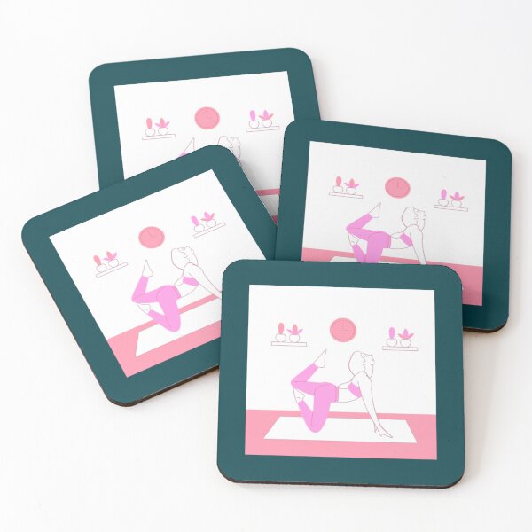Item preview, Half moon yoga pose   designed and sold by BobbyWatkins.