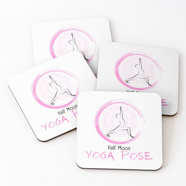 Item preview, Half moon yoga pose   designed and sold by BobbyWatkins.