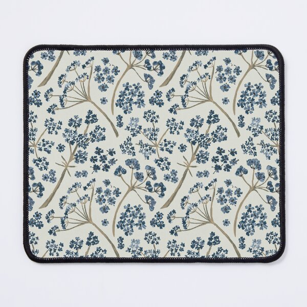 Item preview, Shades of Blue Watercolor Stem Caraway Floral Pattern designed and sold by StudioPosies.